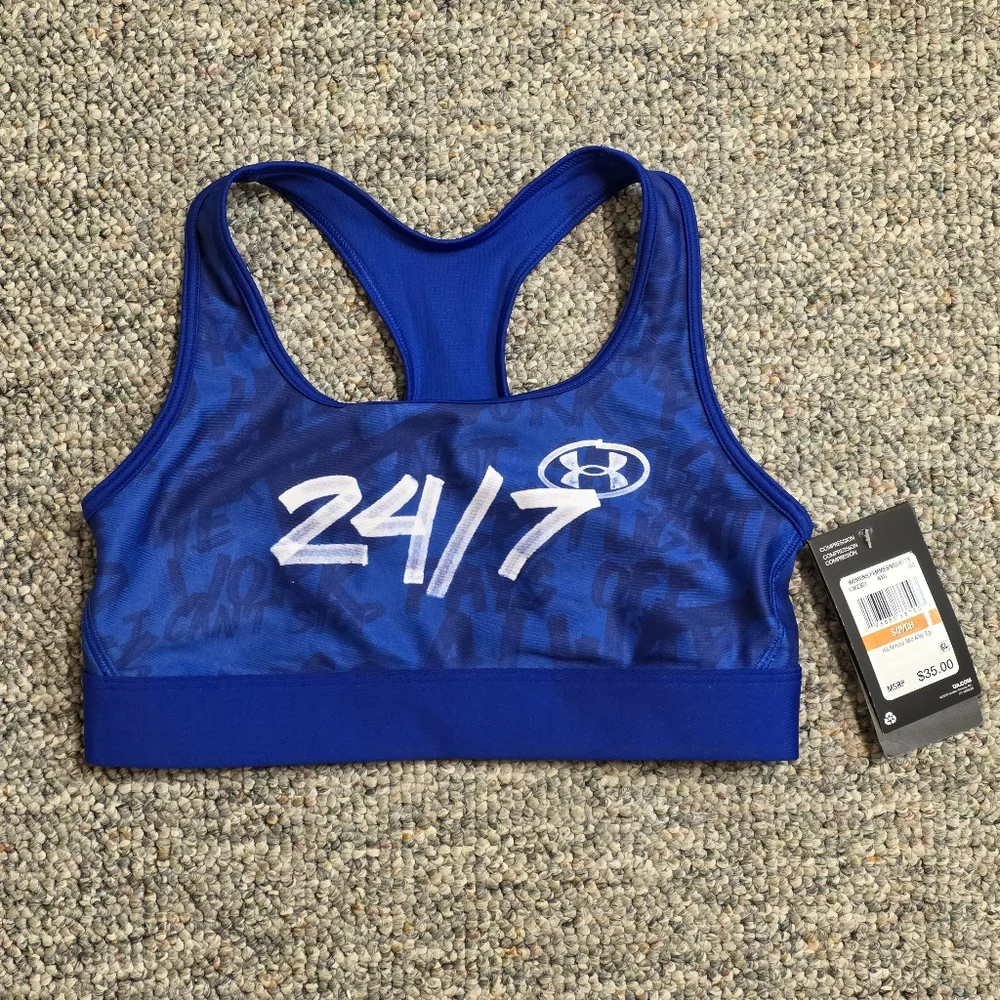 Under Armour 24/7 Blue/White Sports Bra S